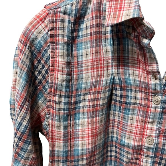 Toad&Co Lot/Bundle of Two Plaid Button-Up Mixo Tunics Multicolor Small - Picture 12 of 16